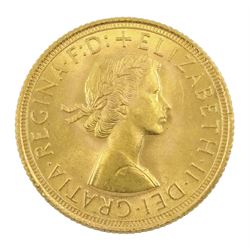 Queen Elizabeth II 1962 gold full sovereign