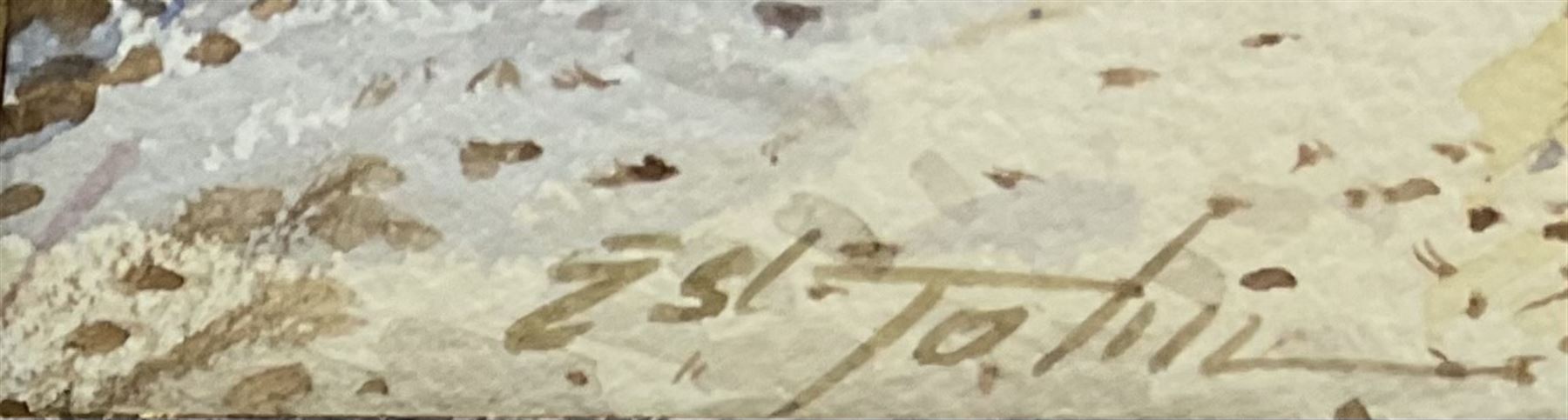 Edwin St. John RBA (British 1878-1961): North Italian Lake scenes, pair watercolours signed 30cm x 50cm (2)