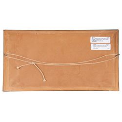 Philip Henry Rideout (British 1860-1920): The Hunt, pair oils on board signed and dated 1896, 15cm x 30cm 