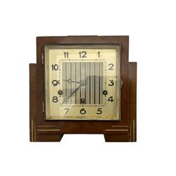 Westminster chiming mantle clock and brass cased ships clock with tidal indications