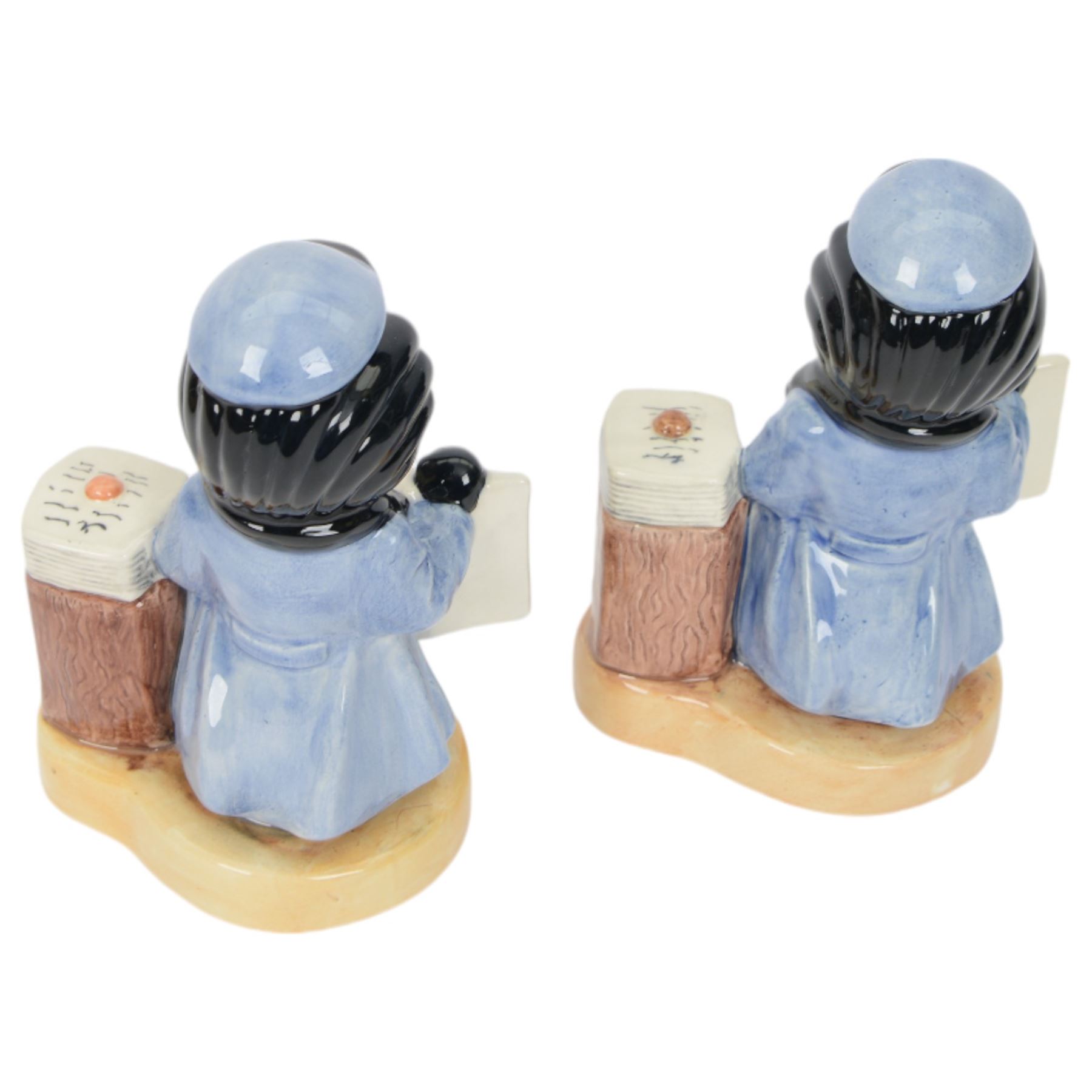 Two Carlton Ware limited edition Golly newspaper vendors, comprising Bicycle Club Edition 1896, limited edition 5/10 and Circus Edition 1903 limited edition 7/10