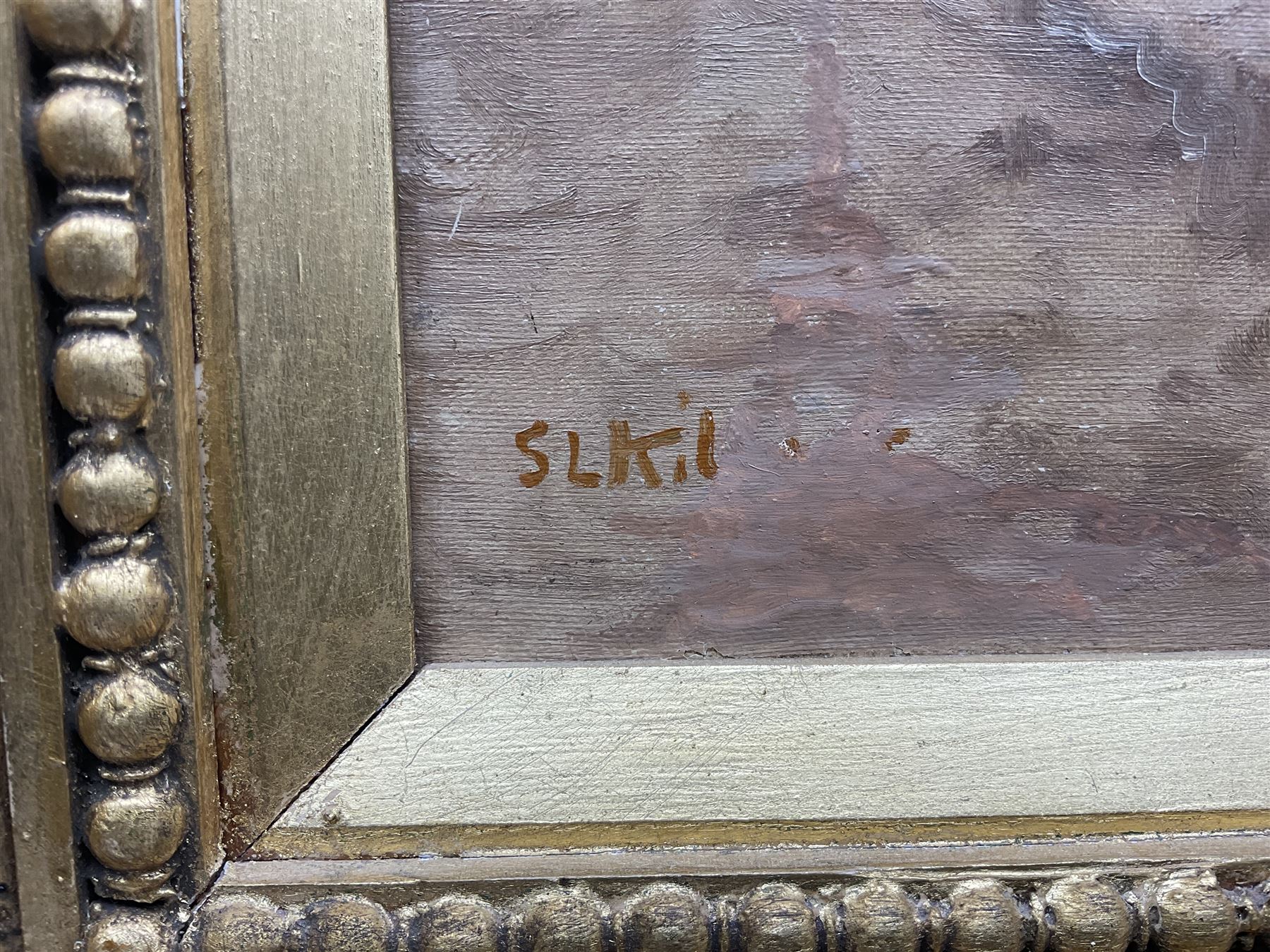 Sarah Louisa Kilpack (British 1839-1909): 'Selling Fish on the Shore - Boulogne', oil on canvas signed, titled verso 40cm x 55cm