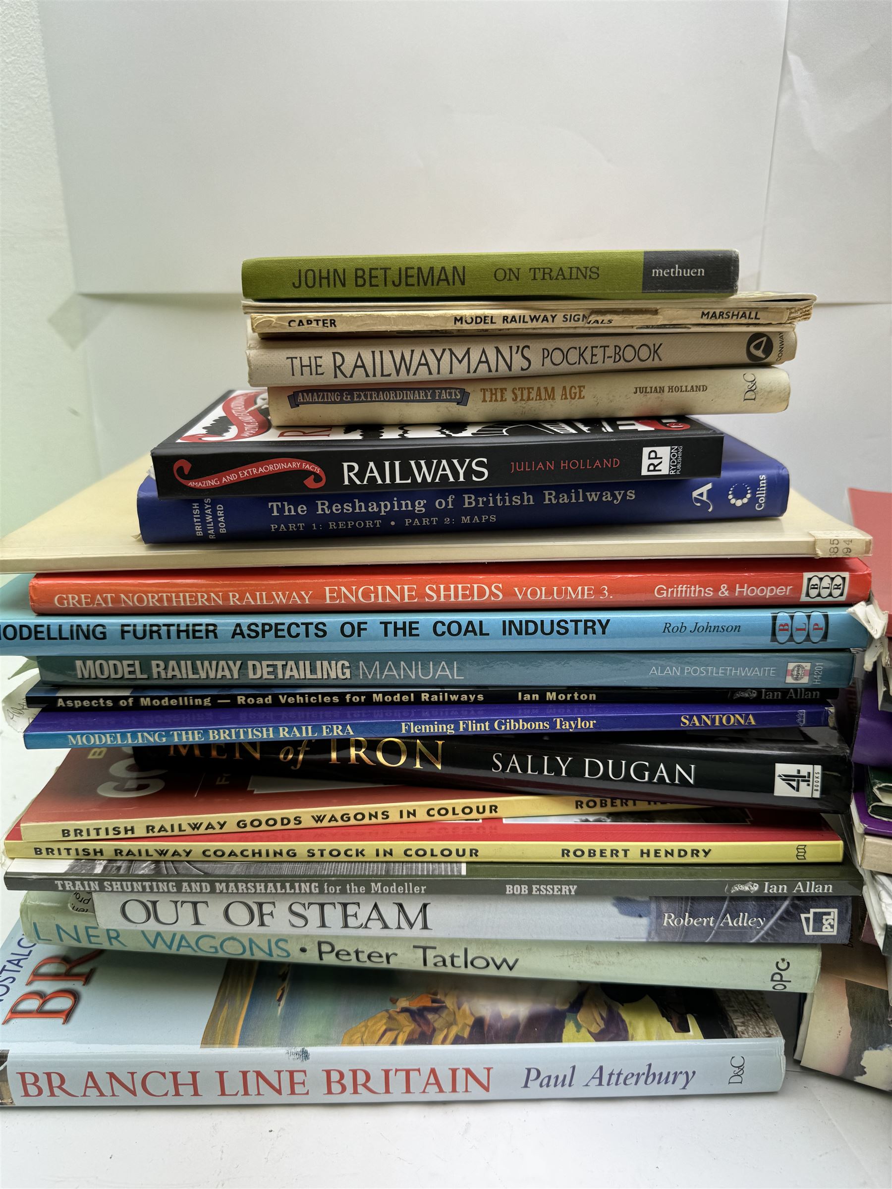 Collection of railway and model railway interest books, including LNER, British Rail and local North Yorkshire examples