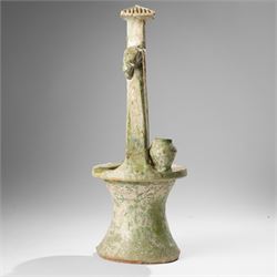 Chinese green glazed model of a well, probably Han dynasty, H44cm 