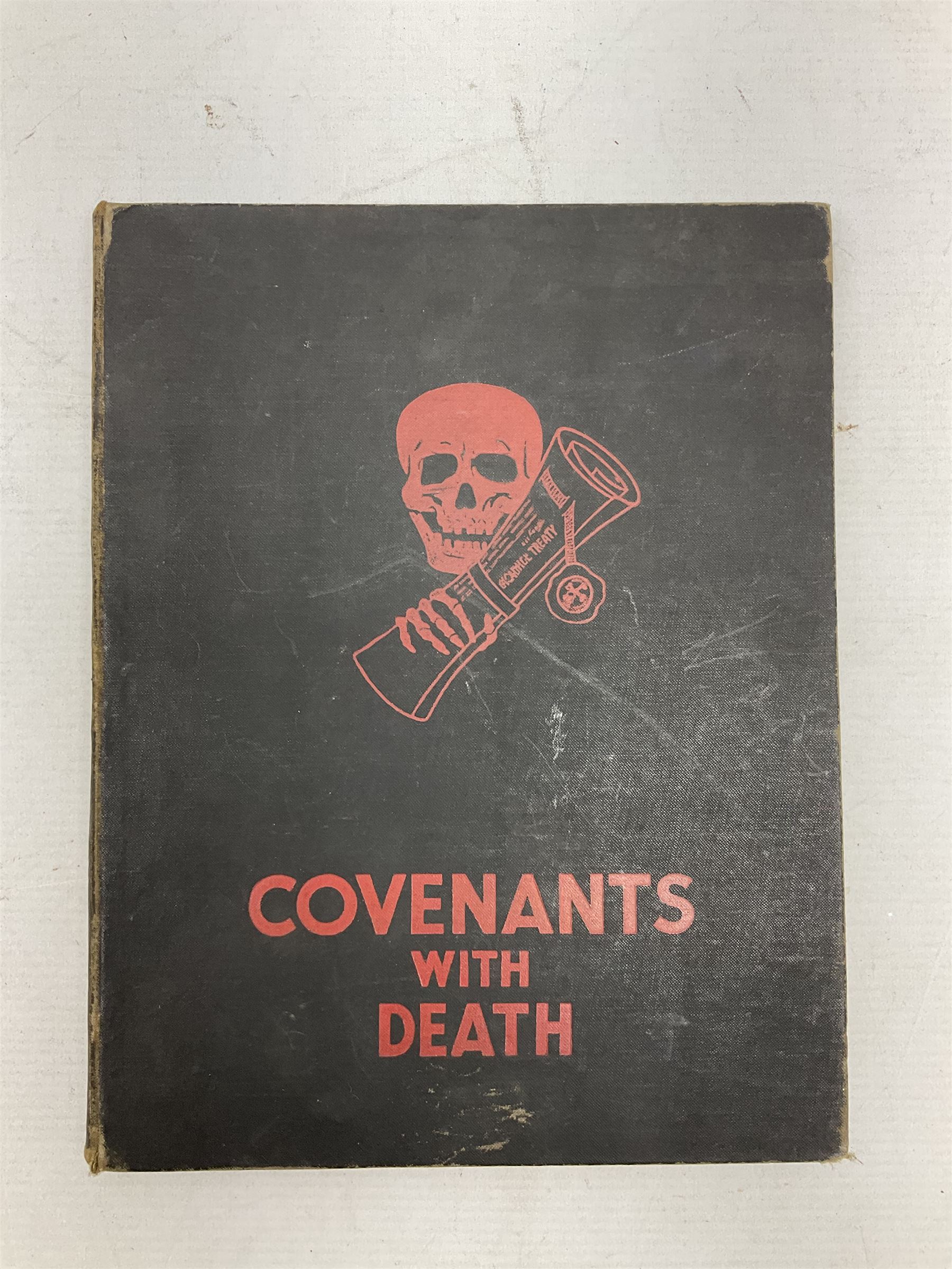 Hitler Adolf: Mein Kampf. The original edition entirely unexpurgated in eighteen parts by Hutchinson & Co. in association with Hurst & Blackett; Hart Capt. B.H. Liddell: The Tanks - History of the Royal Tank Regiment. 1959. Two volumes with dustjackets; The History of the London Rifle Brigade 1859-1919. London 1921; and Covenants With Death. Daily Express Publication. 1934