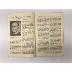1946 FA Cup Final Charlton Athletic v Derby County football programme played 27th April 1946 at Wembley. Provenance: By direct descent from the family of Raich Carter having been consigned by his daughter Jane Carter.