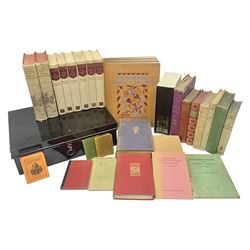 Metal correspondence box, and a collection of books, to include Winston S. Churchill, The Second World War, six volumes, the Reprint Society 