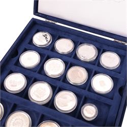 'The Royal Family Commemorative Coin Collection', set of thirty-six silver proof coins, various countries and denominations, boxed