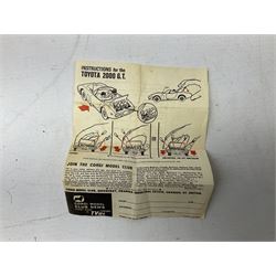 Corgi James Bond Toyota 2000GT from You Only Live Twice No.336, with inner display packaging and rocket launcher in boot with four missiles, leaflet in base, boxed