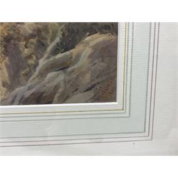 Thomas Miles Richardson Jnr. (British 1813-1890): 'Looking up Glen Strae - Loch Awe', watercolour signed and dated 1881, original title label verso 33cm x 64cm 
Provenance: private collection, purchased Christie's London 3rd September 2013 Lot 435 