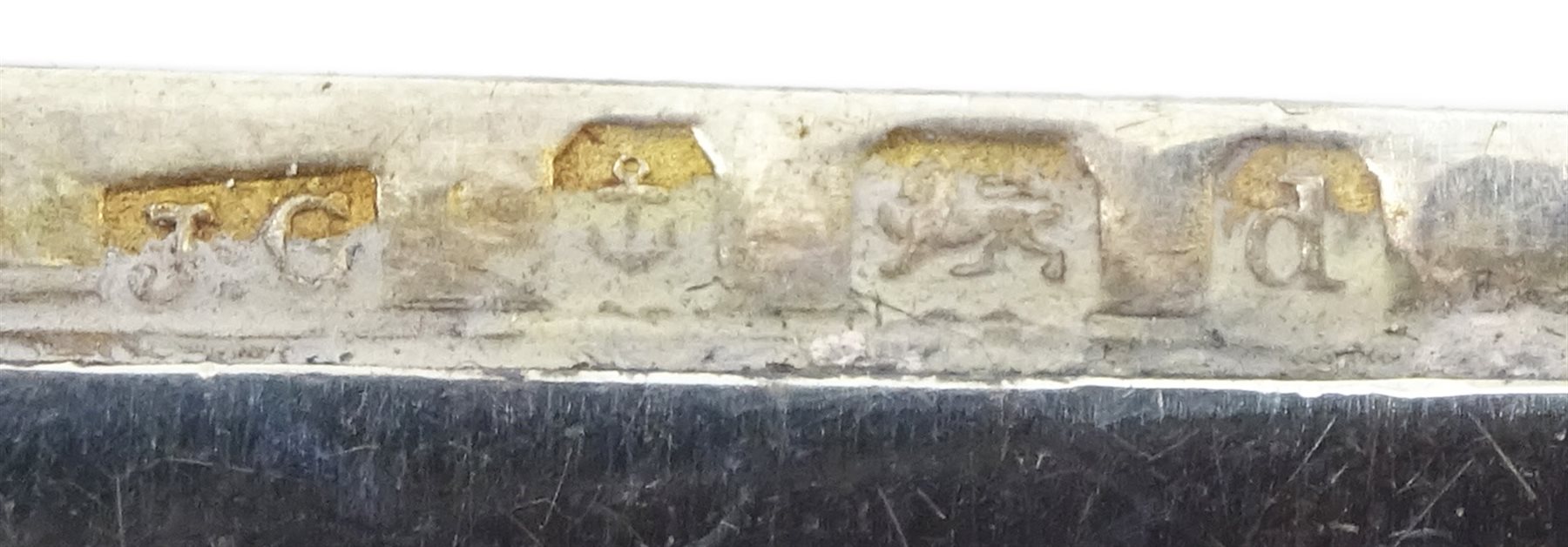 Silver oval shaped snuff box by Henry Williamson Ltd, Birmingham 1919, silver matchbox holder by Horace Woodward & Co Ltd, Birmingham 1907 and silver vesta case hallmarked, approx 4.4oz 