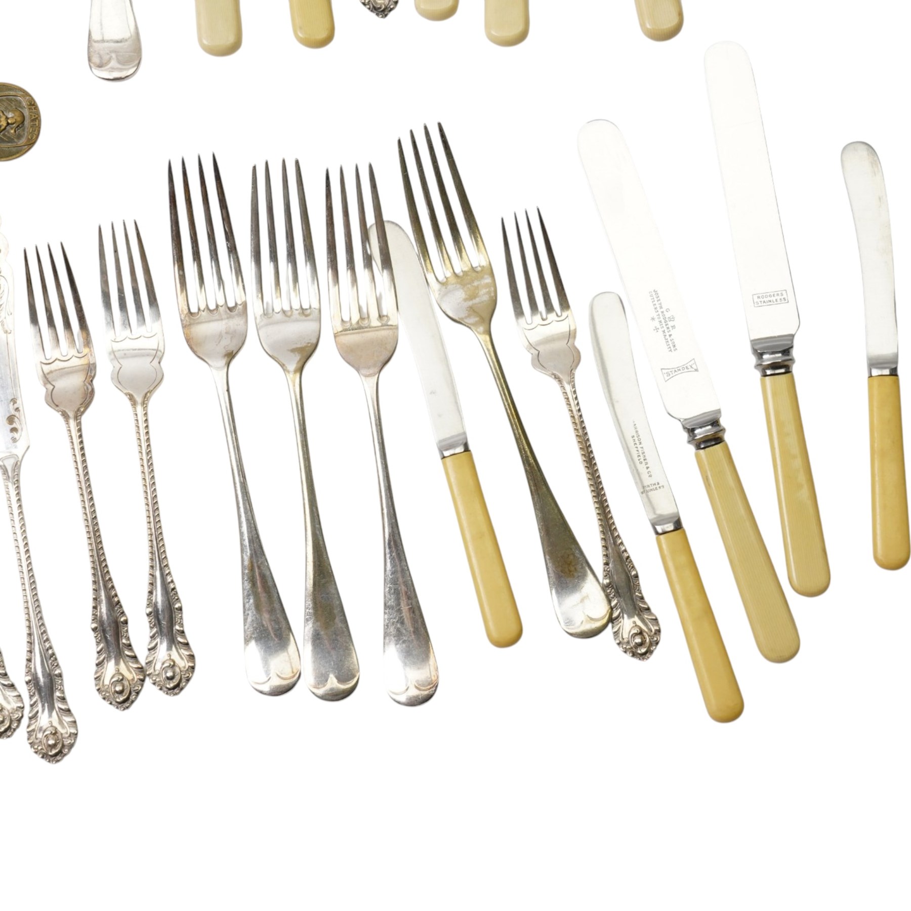 Small amount of silver plated and other cutlery