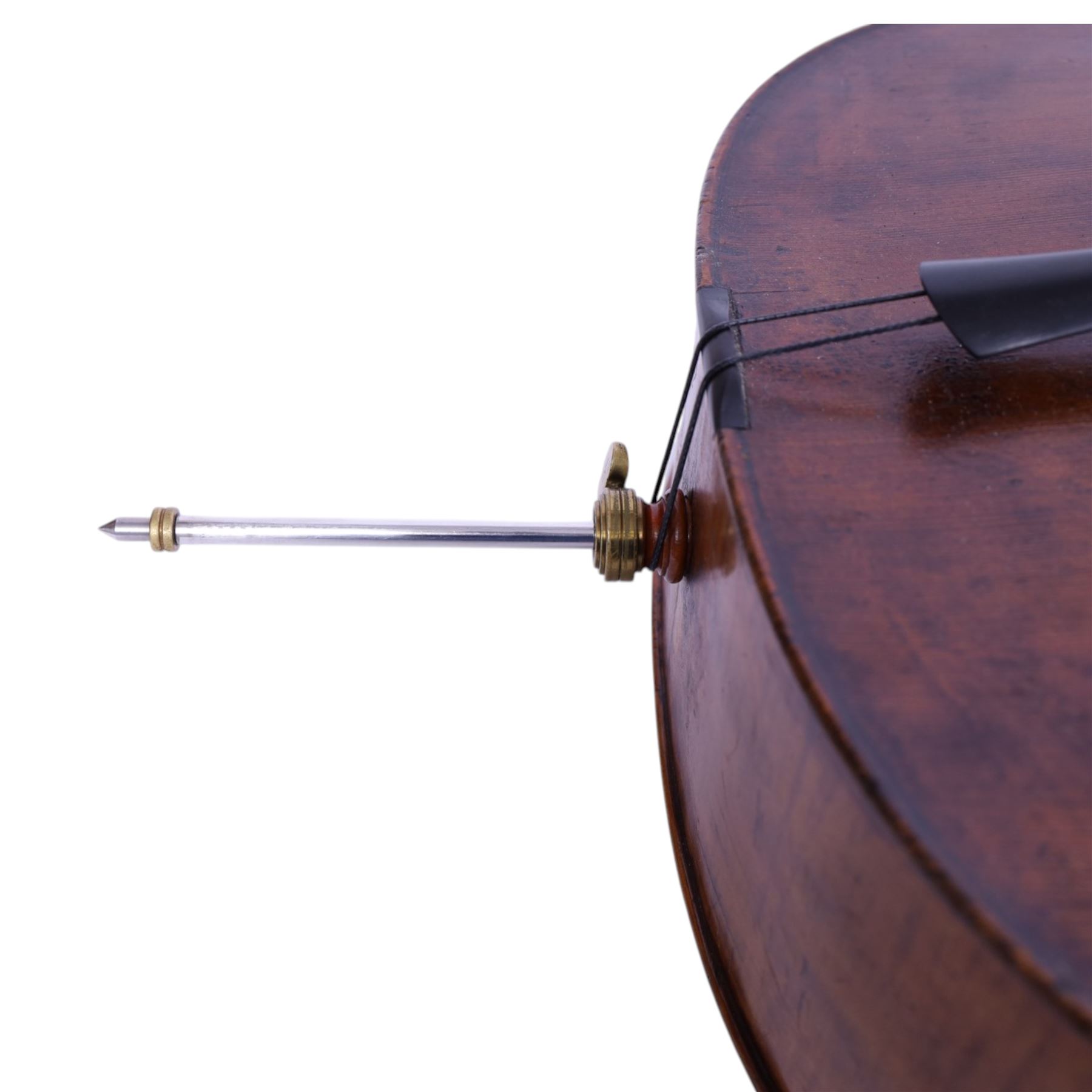 Early 19th century English cello by Samuel Gilkes of London, circa 1820, with two piece back and pine table finished in a golden brown varnish, certificate of authenticity from D.R Hill & Son, Buckinghamshire, numbered H494 in their records, in Hiscox hard case, with two horse hair cello bows, the first an English example stamped Ferranda Millars Liverpool, the second a German example stamped R. Paesold, both with ebonised mother of pearl/abalone frogs and ivory tip plates
This item has been registered for sale under Section 10 of the APHA Ivory Act