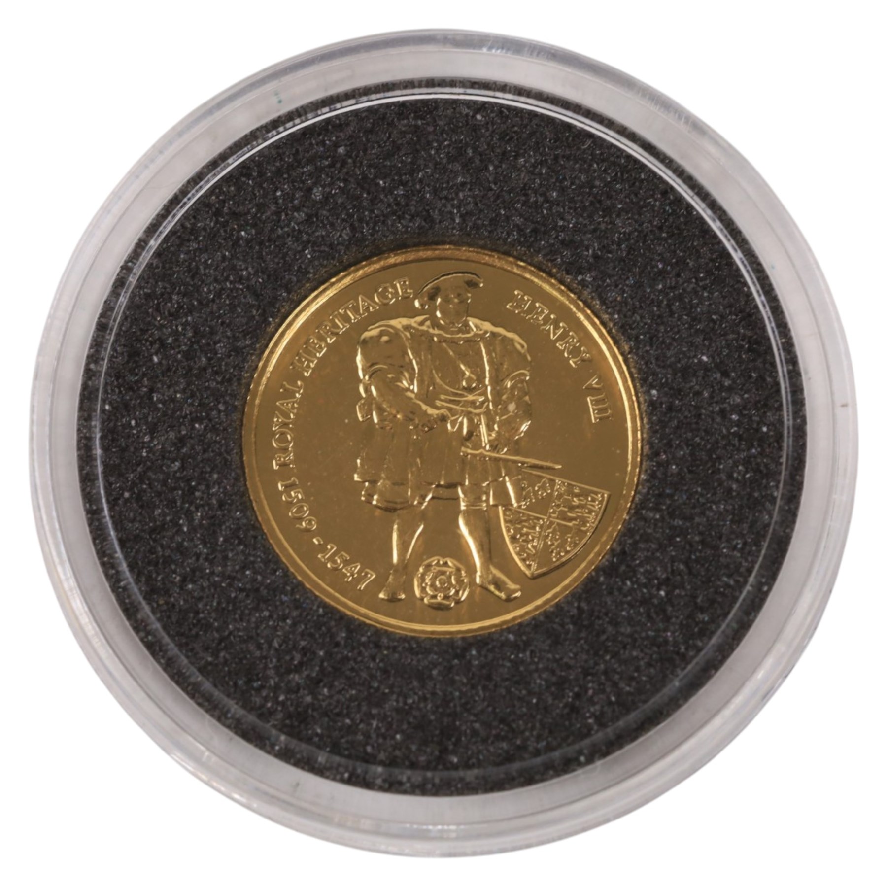Three Queen Elizabeth II fine gold coins, comprising Australia 2001 'Kangaroo Nugget' one twentieth ounce five dollar, Falkland Islands 1997 'Henry VIII' one twenty-fifth ounce two pound, and Canada 2001 'Maple Leaf' one twentieth ounce one dollar, with certificates