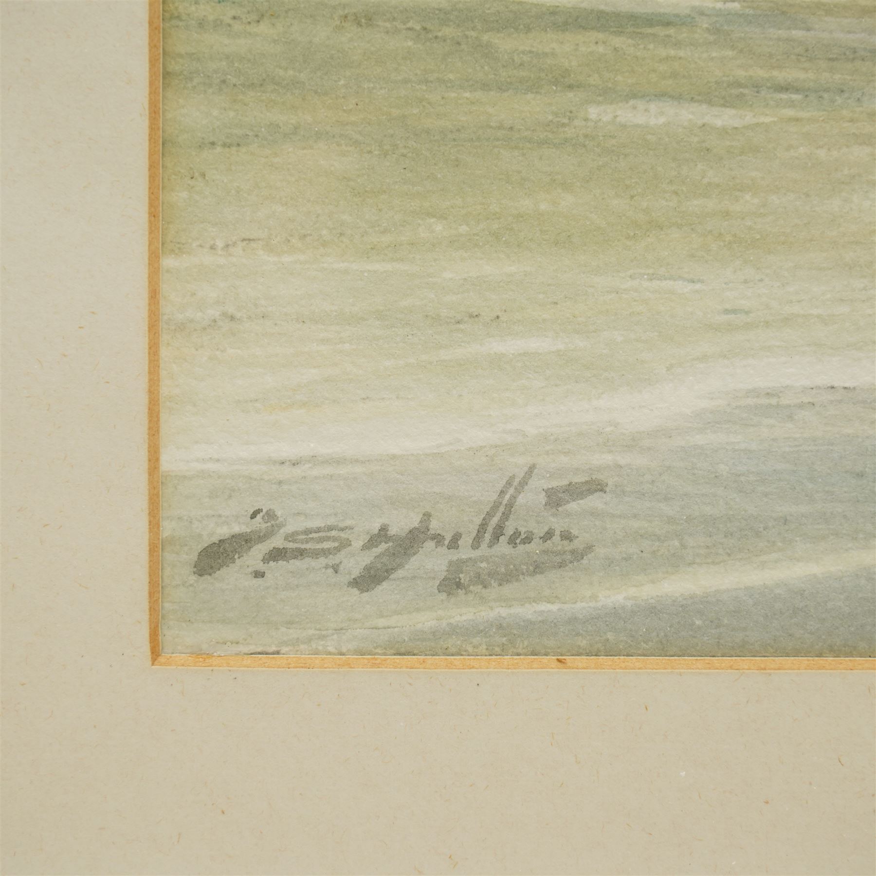 Thomas Swift Hutton (British 1860-1935): Marsden Beach, watercolour signed 23cm x 44cm