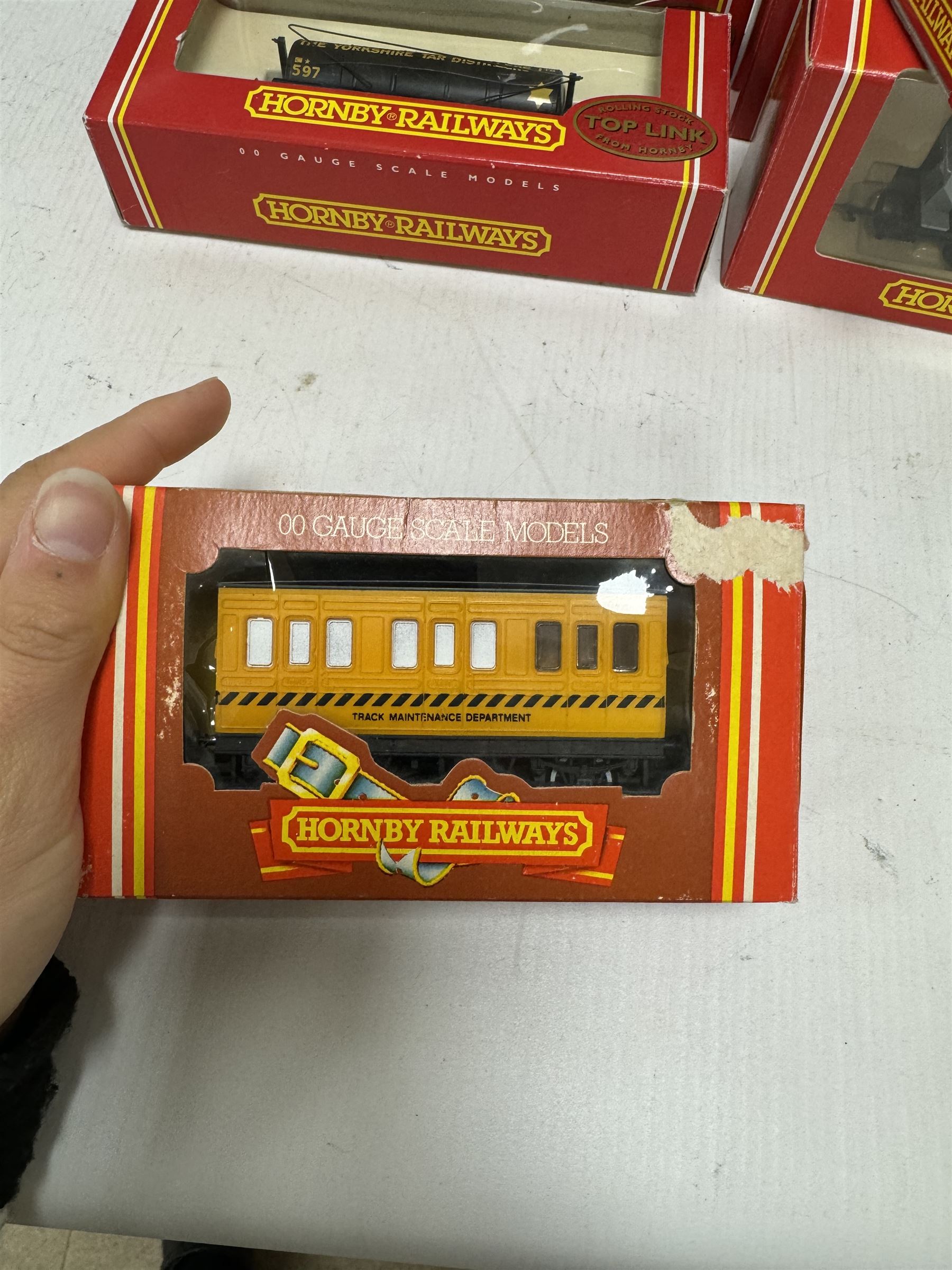 Hornby '00' gauge electric train set Smokey Joe, together with ten Hornby '00' gauge goods wagons, all boxed