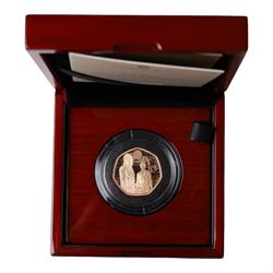 The Royal Mint United Kingdom 2024 'Star Wars Han Solo and Chewbacca' gold proof fifty pen...