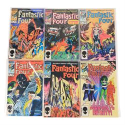Seventy-two Marvel Bronze Age and later 'Fantastic Four' comic books, spanning years 1983-1990, comprising a continuous run of issues #261 - #328, and #335, #339 and #346