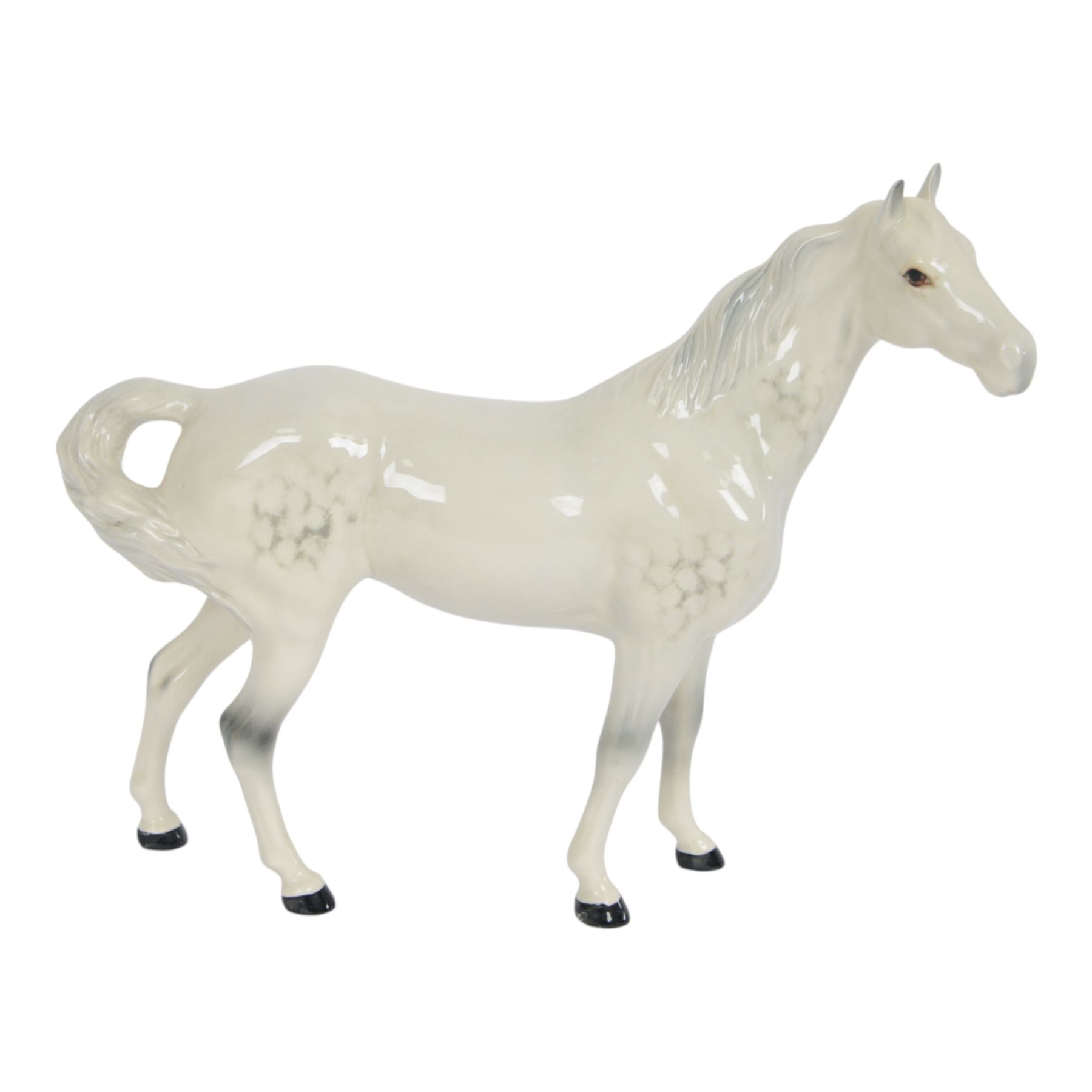 Two Beswick horses, comprising connoisseur Psalm model horse and Grey Swish Tail Horse, no 1182.