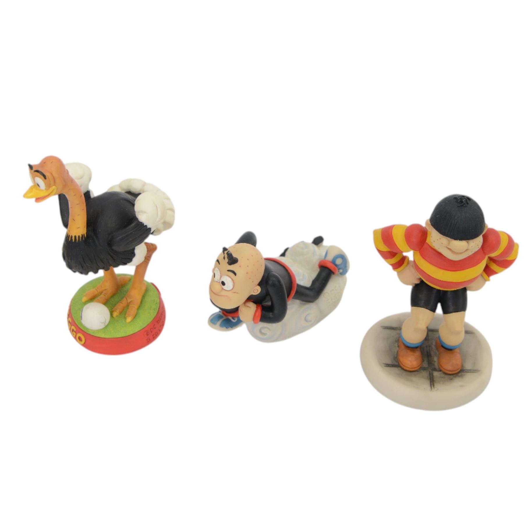 Thirteen Robert Harrop Beano Dandy Collection figures, including Desperate Dan, Little Plum, Oops, Spotty and Gnasher Fan etc, all boxed 