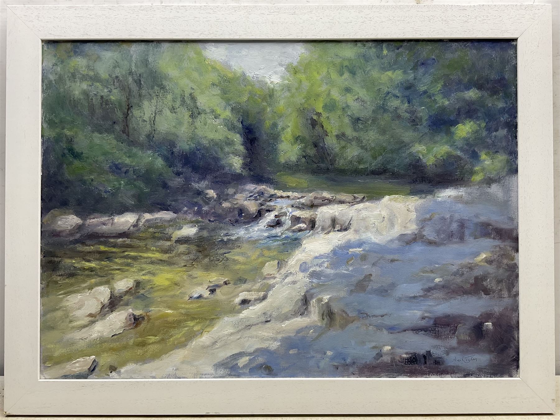 Neil Tyler (British 1945-): 'Betws-y-Coed', oil on canvas signed, titled verso 49cm x 69cm