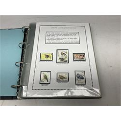 Stamps including Queen Victoria Queensland, modern Australia, King Edward VII Ceylon and Mauritius, South Africa, Gambia, Falkland Islands, Gold Coast, Ireland etc, housed in seven albums/folders and on loose album pages, in one box