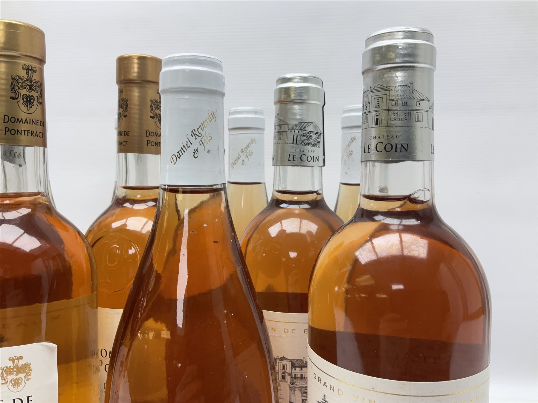 Domaine Daniel Reverdy, 2013, Sancerre, 750ml, 12.5% vol, five bottles, Chateau Le Coin, 2012, Grand Vin De Bordeaux, 750ml, 13% vol, four bottles and Domaine De Pontfract, 2013, Cotes de Provence, 750ml, 13% vol, two bottles (11)