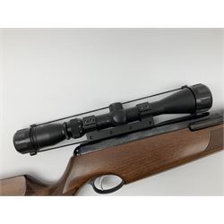 Air-Arms TX200 .22 underlever air rifle with Hawke telescopic sights, serial no.047630, L98.5cm overall