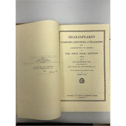 Shakespeare (William), Shakespeares Comedies, Histories, & Tragedies, 364/1000 signed by Sidney Lee, original ful reversed calf and ties, folio, Oxford, Clarendon Press, 1902