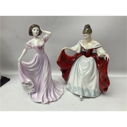 Collection of figures, including Royal Doulton Sara HN2265, Coalport figures, Franklin Mint etc (8)