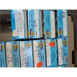 Large collection of HO scale Athearn kit built rolling stock, boxed