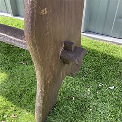 Teak garden table stretcher base - THIS LOT IS TO BE COLLECTED BY APPOINTMENT FROM DUGGLEBY STORAGE, GREAT HILL, EASTFIELD, SCARBOROUGH, YO11 3TX
