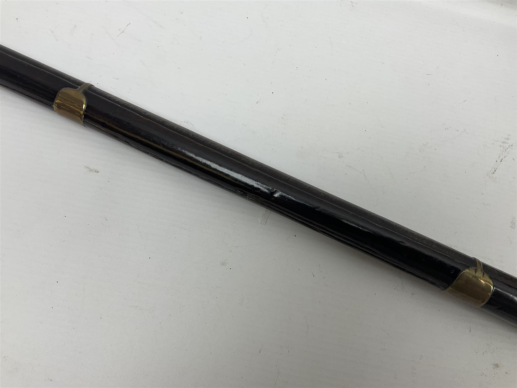 19th century Arabian(?) jezail flintlock musket, approximately 28-bore, the 137cm(54