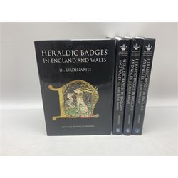 Powell Siddons,Michael: four volumes of Heraldic Badges in England and Wales, comprising of I. Introduction, II.1. Royal badges II.2. Non-royal badges, III. Ordinaries  
