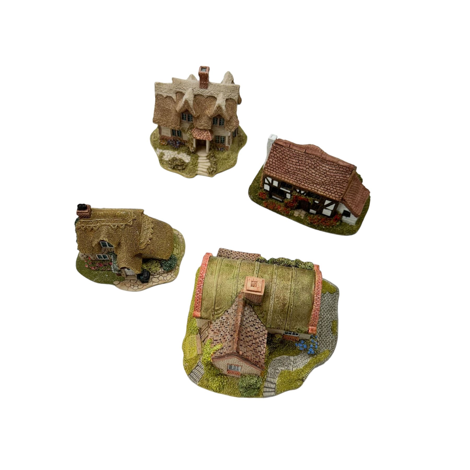 Twenty three Lilliput Lane Regional Collection models, including Bronte Parsonage 1985, Applejack Cottage 1994, Briary 1989 (version 2), Lapworth Lock 1991, etc, all boxed with deeds