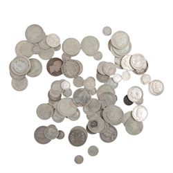Approximately 720 grams of Great British pre-1920 silver coins