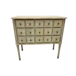 Washed finish pigeon hole or apothecary 