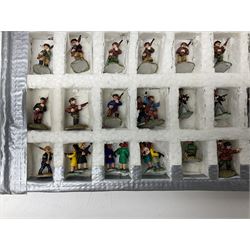 Lamming Miniatures - Bill Lammings own 1970s promotional display set of forty-four 25mm miniature Russian Partisans including female fighters; hand painted by Bill Lamming for exhibition.