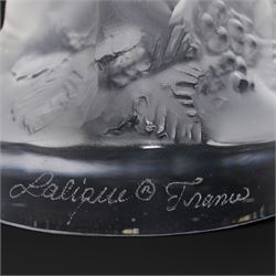 Lalique crystal figure 'Le Faune', signed Lalique France, H14cm 