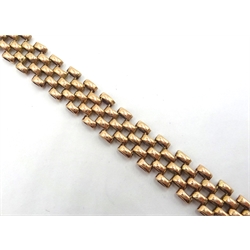  9ct gold locket bracelet, hallmarked approx 7gm  