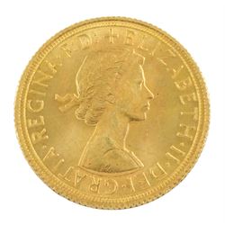 Queen Elizabeth II 1964 gold full sovereign coin