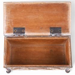 Art and Crafts copper and brass hammered casket, of rectangular form with repoussé decoration of dolphins, in the manner of  John Pearson, H10cm L19cm