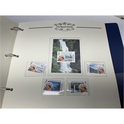 Commemorative stamps mostly relating to the Royal Family and Royal events, including Grenadines of St Vincent, Cayman Islands, Sierra Leone etc, housed in five 'The Royal Family' ring binder albums