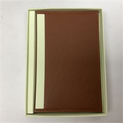 Rolex green leather box, with decorative pleated panel to cover, opening to reveal cream velvet interior, the inside lid stamped Rolex with gilded crown logo, printed mark beneath 'Rolex SA Geneve Swiss 39139.64, together with Rolex note paper in box, box H7.7cm