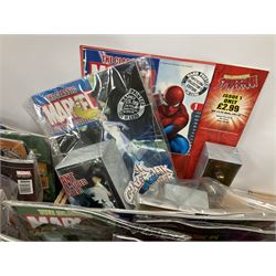 Eaglemoss The Classic Marvel Figurine Collection - forty-one magazines with models each as issued in unopened plastic bags; eleven boxed models and eight loose periodicals; in three boxes (60)