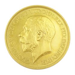 King George V 1911 gold five pound coin