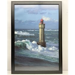 After Jean Guichard (French 1952-): 'Phare de La Jument II', colour print 85cm x 57cm