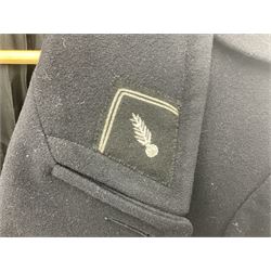 French Gendarmerie greatcoat, bears label for 'Maitre-Tailleur F.M. Barronnier 52 Chaumont 13 Rue Ferrer'; and French greatcoat (Indochine Period Vietnam 1947/1953)