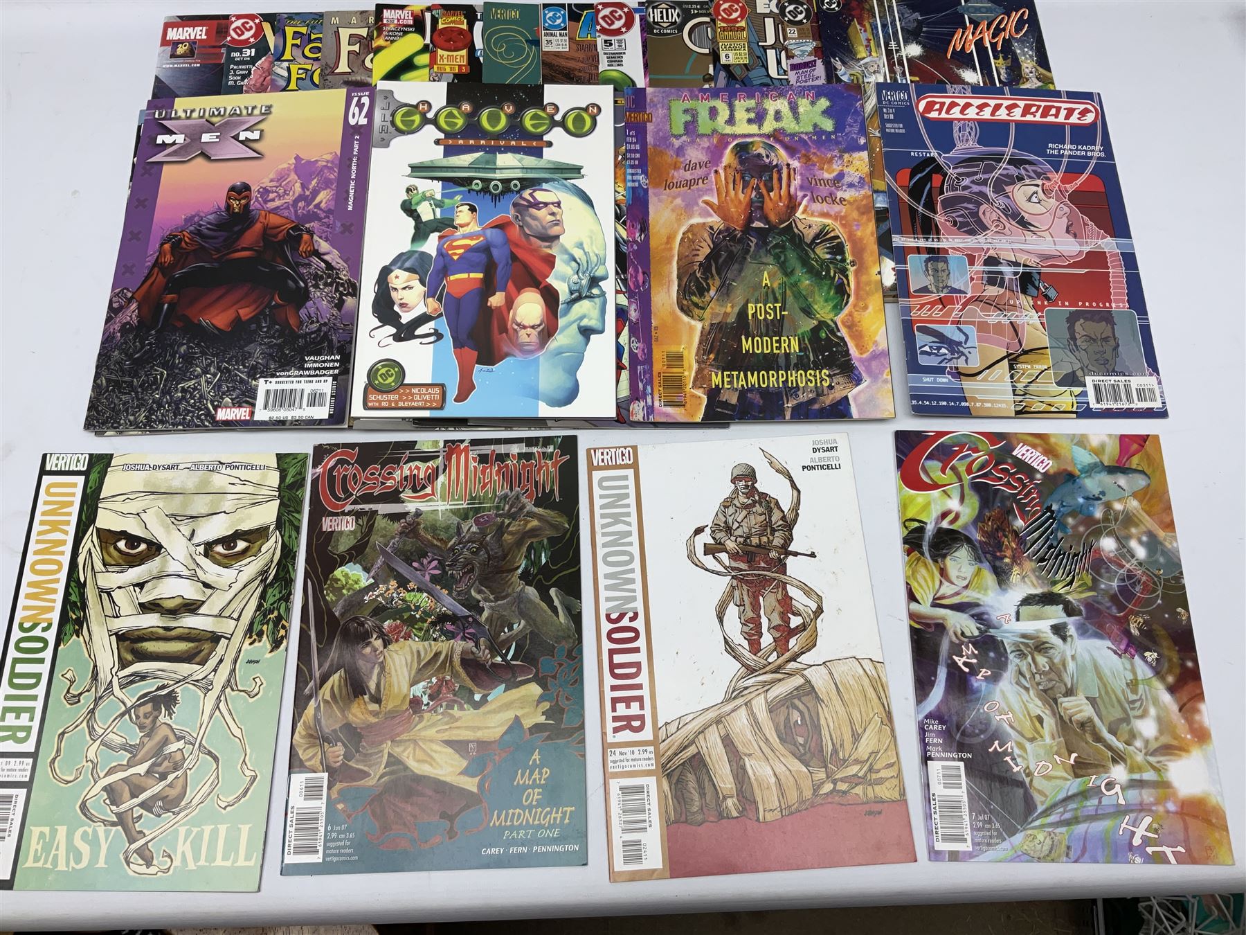 Mixed collection of Marvel, DC and Vertigo (1983-2012) comics, including Marvel Point One (2012) no.1 and Hawkman (1994) no.9 (51) 