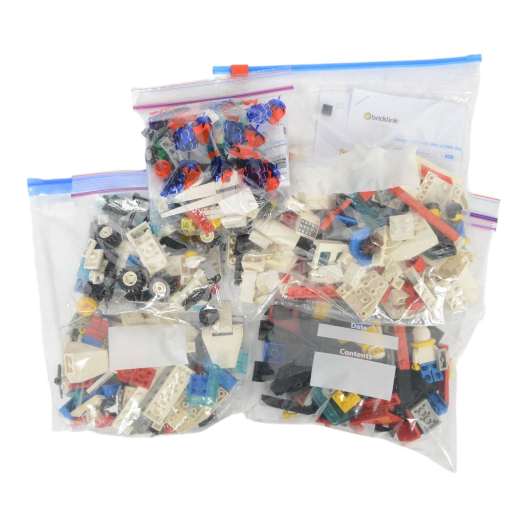 Thirty vintage Lego Classic Town unbuilt sets, including no. 6509 Red Devil Race, no. 6530 Sports Coupe, no. 6503 Sprint Racer, no. 6679 Dark Shark, no. 6673 Solo Training, no. 6342 Beach Rescue Chopper, no. 6665 River Runners, etc